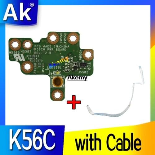 FOR ASUS FOR S550 S550C S550CM S550CA S550CB POWER JACK POWER BOARD Switch Button Board with cable