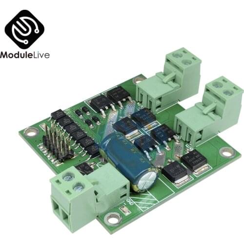 12V 24V Dual Double DC Motor Driver Module 7A 160W H-bridge L298 logic Control Signal Optocoupler PWM Drive Reversing Braking