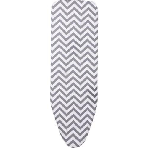 Quality 150x50cm Durable Reusable Flat Lightweight Heat Resistant Cotton Ironing Board Cover Felt Pad Household Printed Large Re