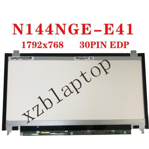 N144NGE-N41 14.4" Replacement 1792*768 30PIN EDP Laptop Lcd LED Screen Display Matrix for N144NGE-N41 Laptop
