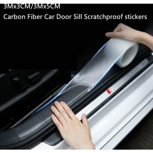 Car Stickers Car Door Sill Scratchproof stickers Protector Nano Tape Auto Bumper Trunk Body sticker Protective Film Accessories
