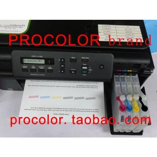 PROCOLOR New long refill inkjet cartridge LC-529XL BK/LC-525XL C/LC-525XL M/LC-525XL Y for BROTHER DCP-J100/DCP-J105/MFC