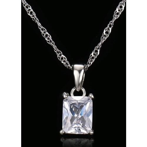 Emmaya 2016 New Arrival Trendy Women Necklaces & Pendants Cheap Chain Statement Necklace Rectangle Pendant For Gift