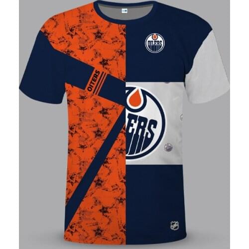 The new fashion leisure color matching t-shirts with short sleeves garment of Europe and the United States hockey 3