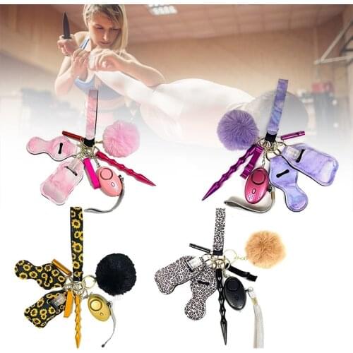 Personal Security Alarm Set Mini Self-defense Product Multi-function Keychain for Women Girls Kids SUB Sale