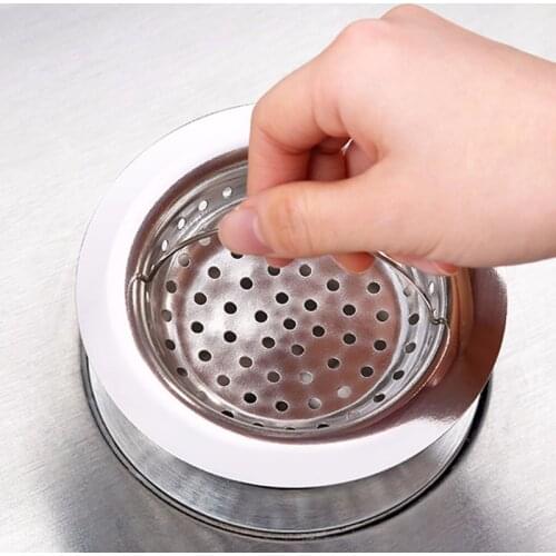 Stainless Steel Kitchen Sewer Debris Filter Portable Colander Strainer Kitchen And Bathroom Tools 9/11cm