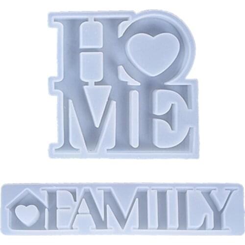 J60E English Letter Silicone Mold Jewelry Epoxy Resin Casting Jewelry Tool Making Resin Diy Craft Home Decoration