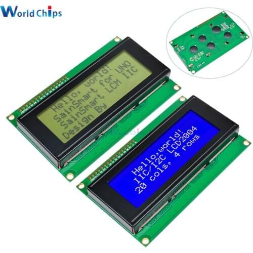 Smart Electronics LCD Module Display Monitor LCD2004 2004 20*4 20X4 3.3V/5V Character Blue/Yellow and Green Backlight Screen
