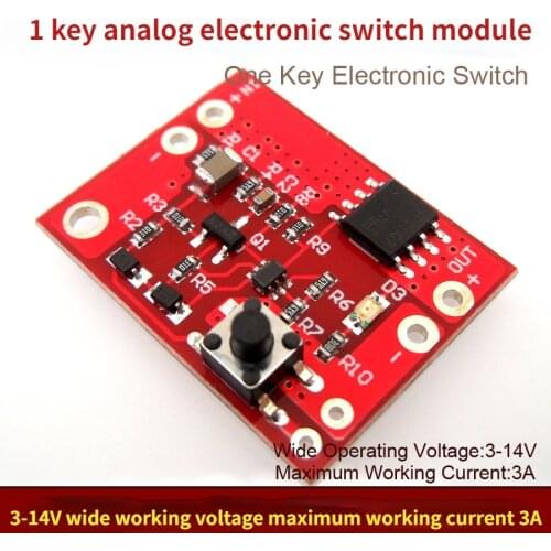 1-key electronic switch single key electronic switch module wide voltage electronic switch maximum working current 3A