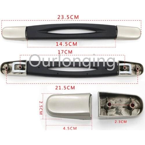 2PCS 14.5cm B020 Flexible Suitcase Luggage Case Plastic Spare Strap Handle Grip Replacement
