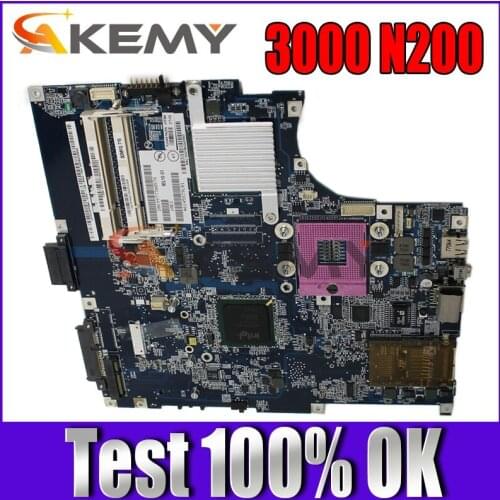 41R7886 Notebook PC Motherboard For Lenovo 3000 N200 Main board 15.4 Inch IEL10 LA-3451P DDR2 Free CPU