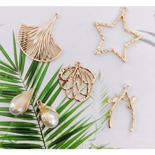 8pcs Alloy Pendant DIY Earrings Accessories Material Handmade Fashion Retro Women