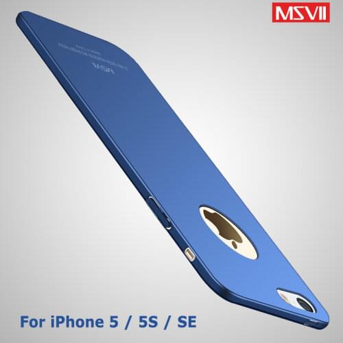 MSVII Cases For iPhone 5 5S SE Case Cover Ultra Thin Luxury Skin Coque For iPhone SE Case Hard PC Cover For iPhone 5S Cases 4.0"