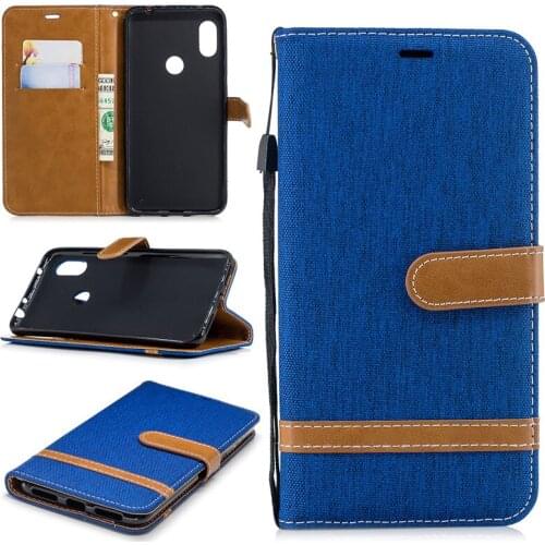 Case For Xiaomi Redmi NOTE 6 PU Leather Flip Wallet Case For Redmi NOTE 6 cover Denim Stand Magnetic Holder 9 Colors Phone Cases