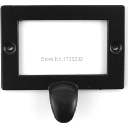 Decorative Black Drawer handle Label Frames Pulls Hardware Large Metal Tags Frames Holder Gift Box Memo Tag Card Label Holders