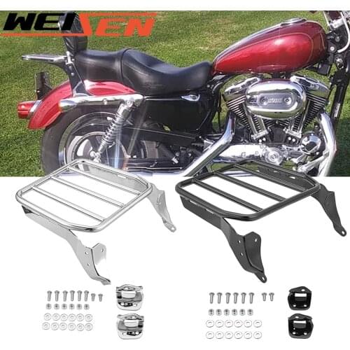 For Harley 2018-2021 Softail Fat Bob FLSB FXFB FXFBS FXLR FXLRS Low Rider Steel Tube Detach Sissy Bar Sport Luggage Rack