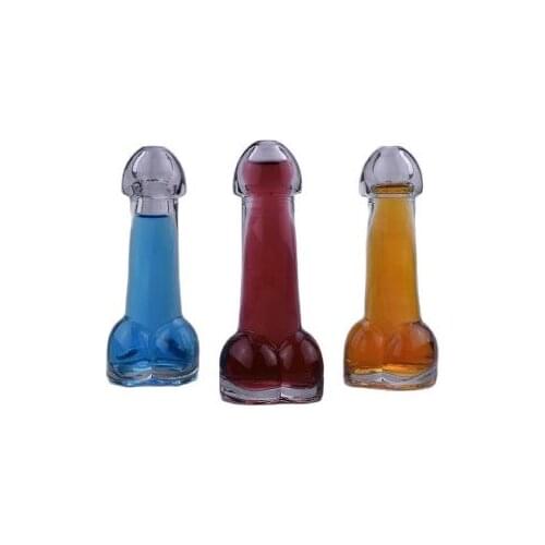 Hot Sale Dick Shaped Cocktail Glass Penis Shaped Shot Glass Cup for Bar