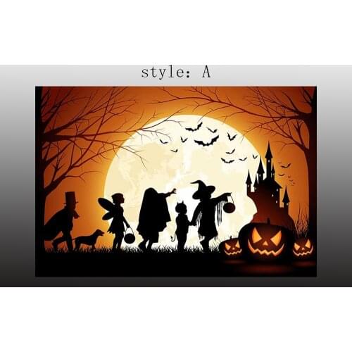 HD Halloween party Pumpkin Home Artwork Wall Decor Oil Painting Printed on Canvas Living Room Bedroom Home Decoration No Frame