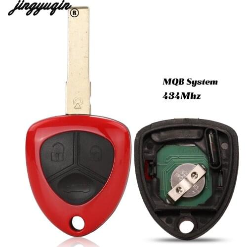 Jingyuqin Remote Smart Car Key 433MHZ Complete Key For Ferrari 458 Italia California 599 GTB Fiorano FF ID48 Chip MQB System