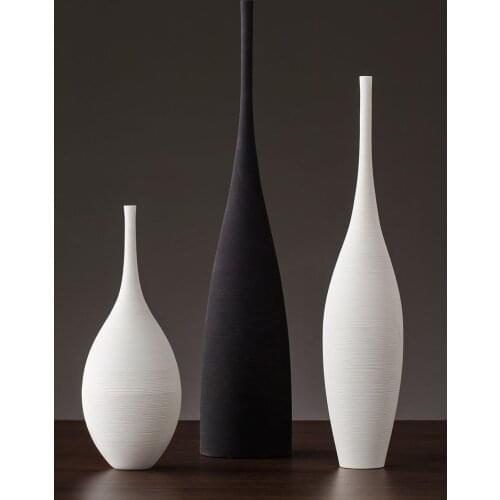 Ceramic vase furnishings Home living room table arrangement vase decorations modern creative Table Vase