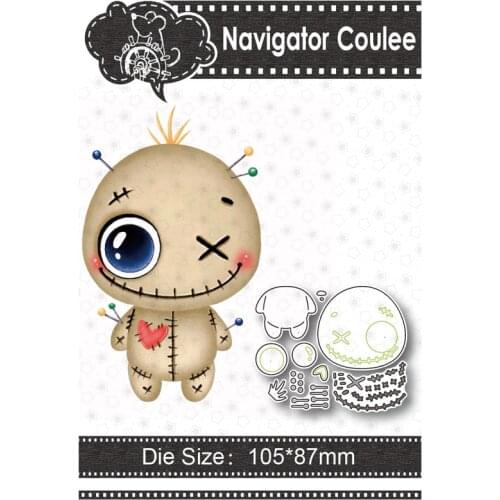 Doll Metal Cutting Die Ugly Doll Scrapbook Stamping Die Cutting Die Clear Stamps Creative Embossing New Arrival 2021