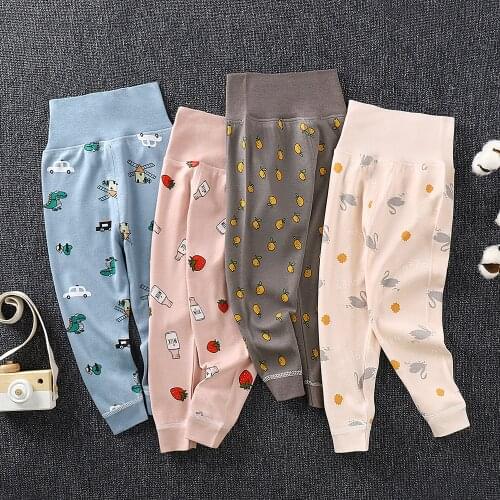 2021 Autumn Spring Baby Pants Long Trousers Baby Girls Boys Leggings Newborn Cotton Clothes Baby Clothing Infant Kids PP Pants