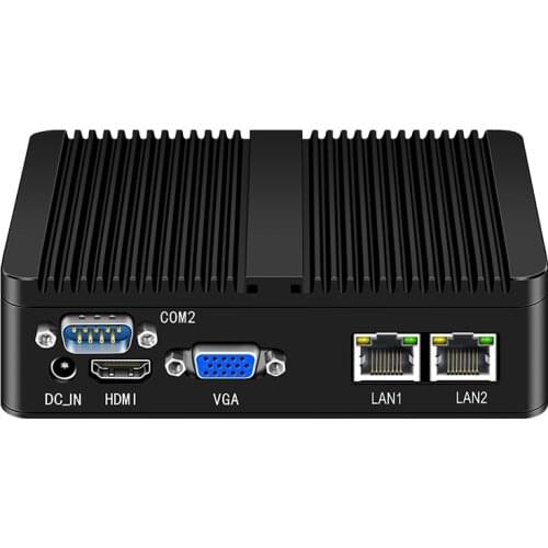 BKHD Fanless Mini PC G30--27-2L-2C VGA HDMI USB 2.0 3.0 Dual LAN RS232 AUDIO Celeron N2810 N2840 N2930 J1900 Desktop Pfsense