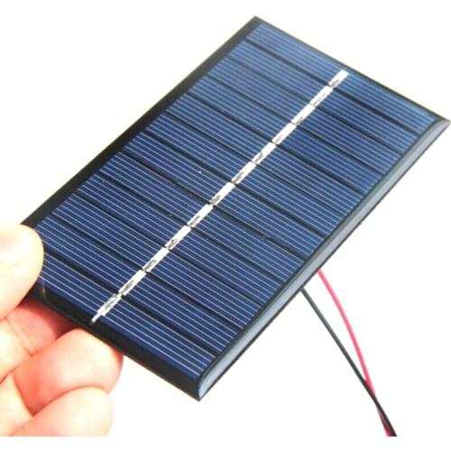 BUHESHUI Mini Epoxy Solar Cell+Cable Mini Solar Panel DIY Solar Charger For 3.7V Batterty 50PCS/Lot 110*60*3MM Free Shipping