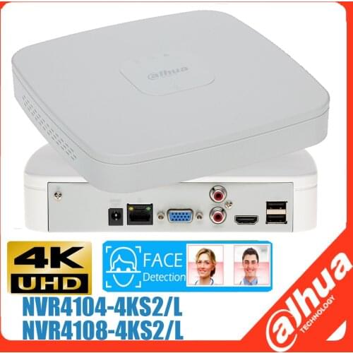 Dahua NVR4108-P-4KS2 4K 8Channel Smart 1U 4K&H.265 Lite Network Video Recorder H.265/H.264 codec decoding