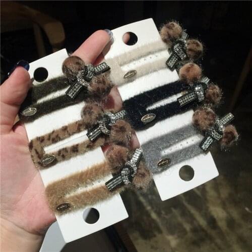 Fashion Rhinestone Hairpins Hair Accessories for Women Girls Edge clips Hair Clips Elegant lady Hair Clips Barrette Headwear