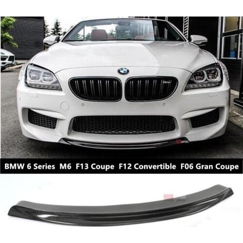 Carbon Fiber Front Lip Spoilers For BMW 6 Series M6 F13 Coupe F12 Convertible F06 Gran Coupe 2011-2020 Bumper Diffuser Spoiler