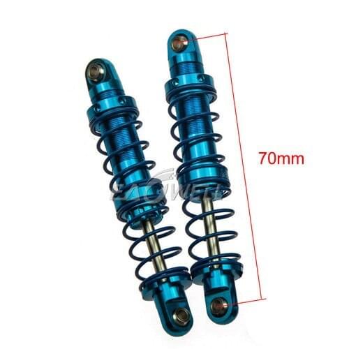 RCTOYFUN 2pcs/4pcs 70mm Metal Shock Absorber Damper Remodel Accessory For 1/10 RC Car Parts Truck Crawler Axial SCX10 TRX4 D90