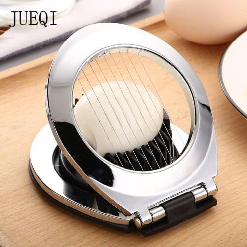JueQi Egg Slicer, Egg Tool Heavy Duty Slicer for Strawberry Fruit Garnish Slicer, Stainless Steel Wire with 3 Slicing Styles