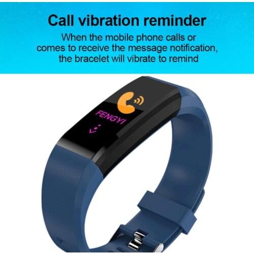Sport Fitness Pedometer Smart Heart Rate Blood Pressure Monitor Bracelet Walk Step Counter Wristband Waterproof Sports Watch