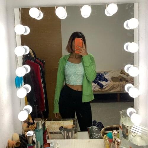 USB 14/10/6/2 Bulb Led String Lights Makeup Mirror Light Bulb Fairy Light Christmas Decorations for Home Adjustable Lamp Spacing