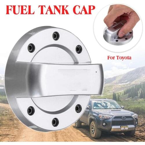 High Quality 1pc Universal Car Gas Fuel Tank Cover Decorative Gasoline Cap Sliver for Toyota Camry Corolla Rav4 Fuel Tank Cap