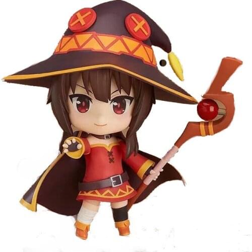 10cm Japanese Anime Q Clay Kono Subarashii Sekai ni Shukufuku o Megumin PVC Action Figure Toy Collection Model Doll Gift