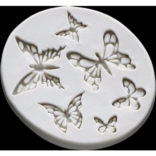 1pcs Oval Shape Butterfly Pattern Fondant Cake Baking Mold Chocolate Candy DIY Molds Cake Decoration Tools Kitchen Accessories