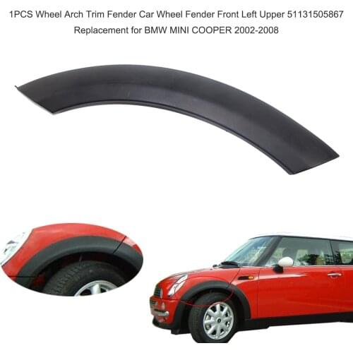 1PCS Wheel Arch Trim Fender Car Wheel Fender Front Right Upper 51131505866 Replacement for BMW MINI COOPER 2002-2008