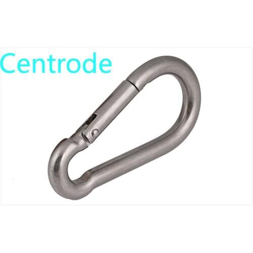 Stainless Steel Rock Climbing Safety Buckle Quick Hanging Mountaineering Buckle Quick/Slow Falling Safety Spring Buckle 2PCS