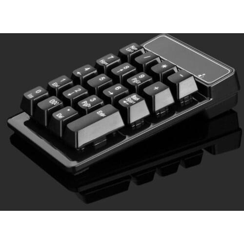 Bluetooth Wireless Waterproof Keypad 19 Keys Numeric Keypad Mini Digital Keyboard for Mac Laptop PC Notebook Desktop