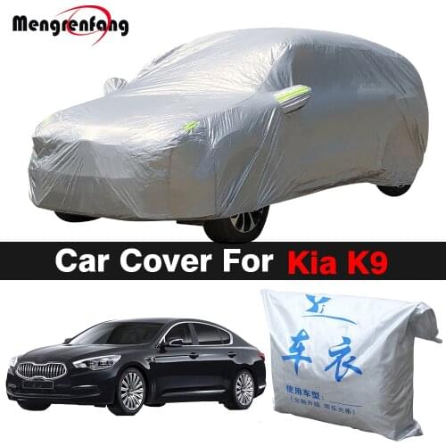 Full Car Cover Auto Outdoor Anti-UV Sun Shade Rain Snow Dust Protection Cover For Kia K9 K900 Quoris