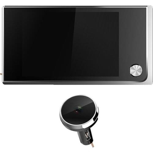 Digital color LCD peephole viewer door camera cam security monitor visiable, 120 Wide Degree, Fits Door Width 40-100mm