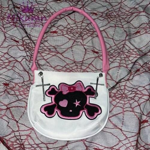 Harajuku Cute Skull Punk Bag Y2K Girls Streetwear