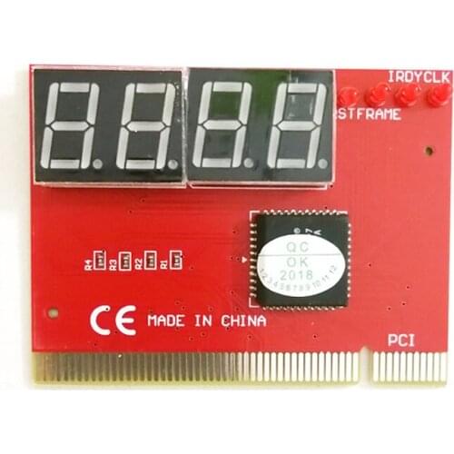 Computer PCI POST Card Motherboard LED 4-Digit Diagnostic PC Analyzer Test POST Cards Plastic Metal High Stability Express Card