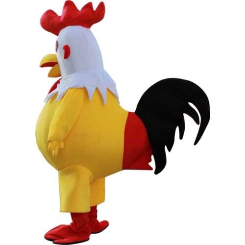 Rooster Mascot Costume Cock Costume Halloween Carnival Christmas Party Funny Animal Chicken Mascot Clothing Adult Size