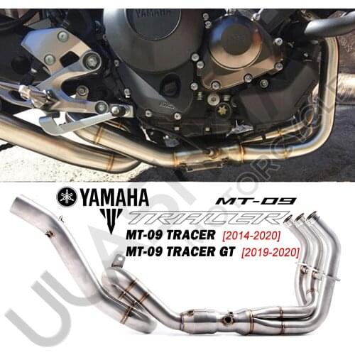 Motorcycle Exhaust Muffler Middle Pipe Full System For Yamaha MT-09 FZ-09 2013 To 2020 MT09 SP 2017 To 2020 XSR 900 2016 to 2020