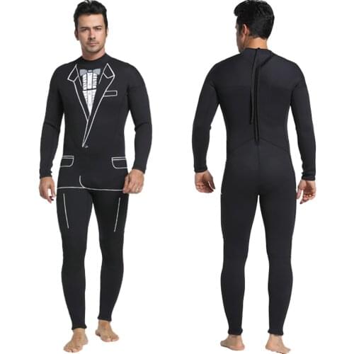 Mens Full Wetsuits Formal Style 3mm Neoprene Surfing Swimming Diving Suits for Water Sports Wetsuits Drysuits