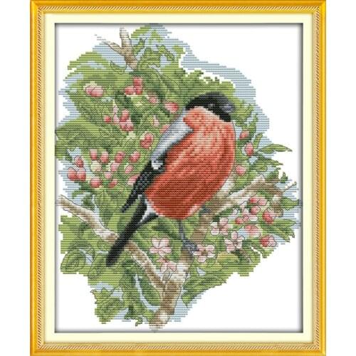 Bullfinch (2) position cross stitch kit 18ct 14ct 11ct count printed canvas stitching embroidery DIY handmade needlework