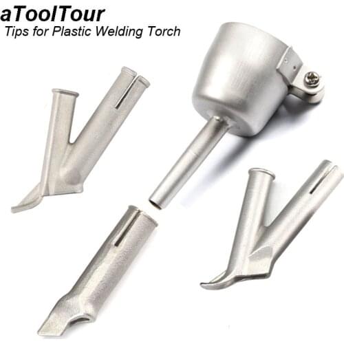 4pc PVC Floor Repair Nozzle For Welding Plastic Tank Box Bumper Hot Air Gun Kit Speed Welding Nozzle Tip Welding Vinyl Welder